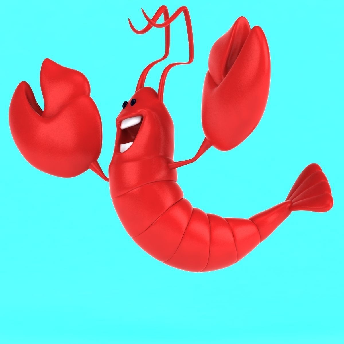 Fun Lobster 3D model_13