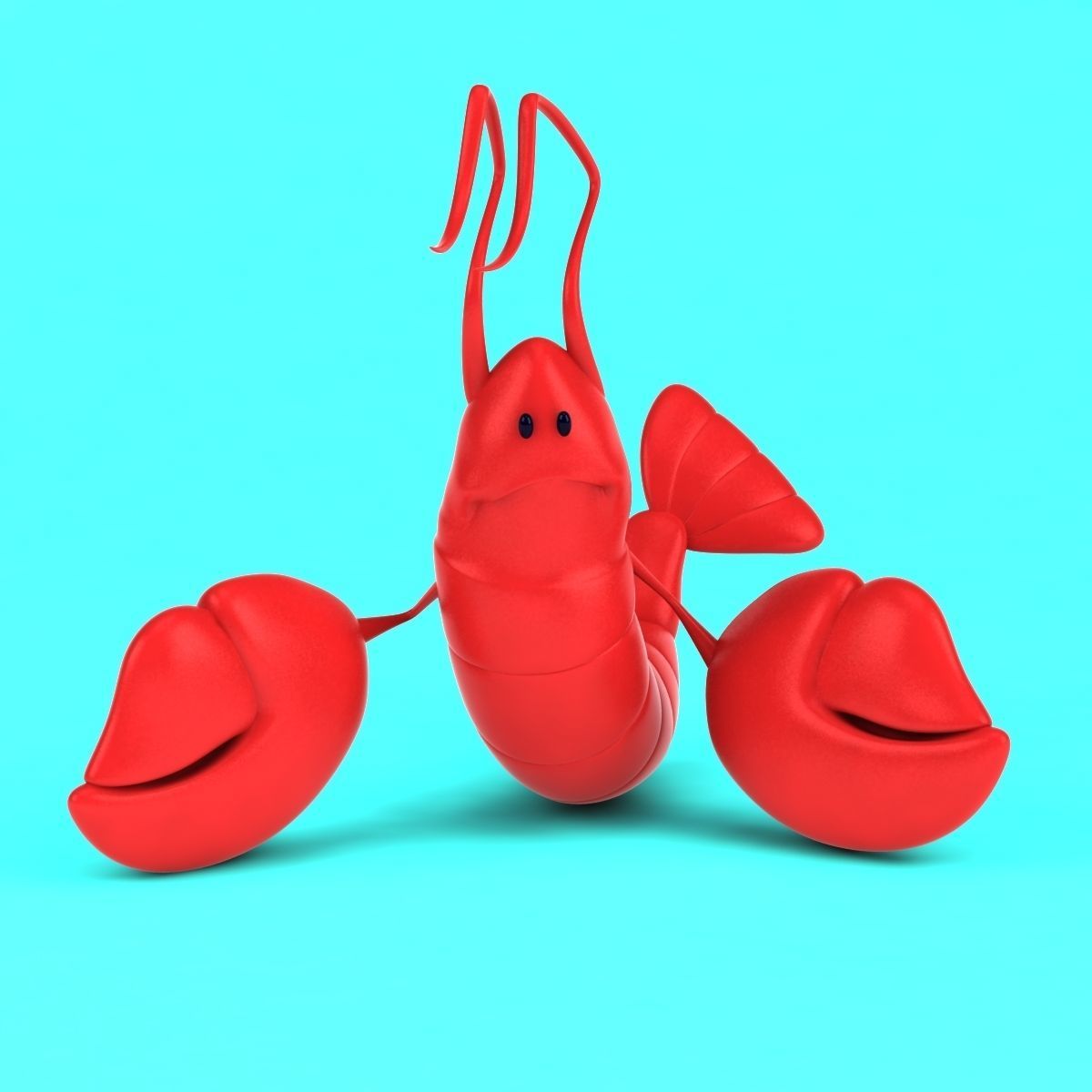 Fun Lobster 3D model_10