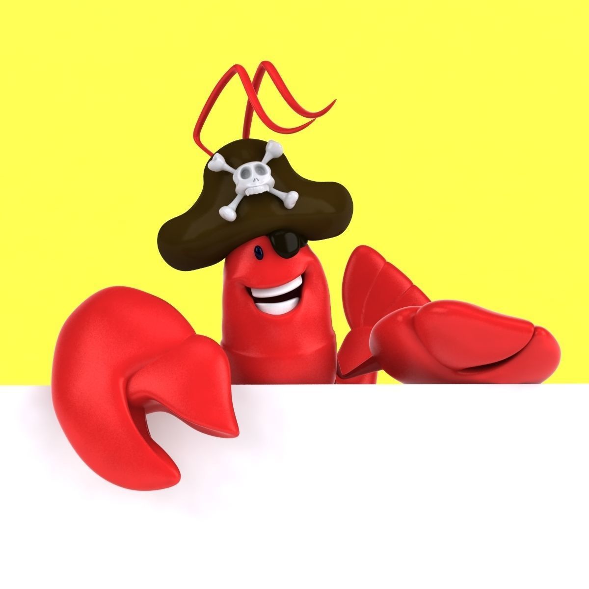 Fun Lobster 3D model_37