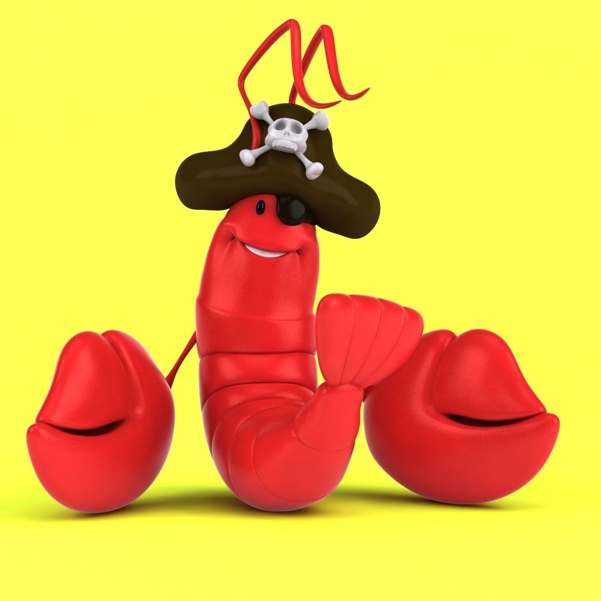 Fun Lobster 3D model_25