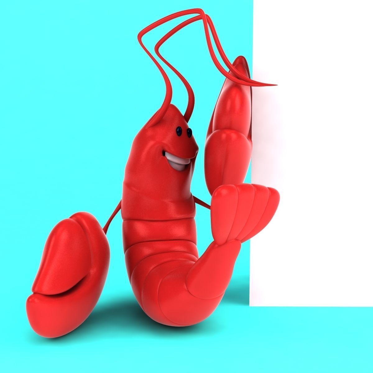 Fun Lobster 3D model_19