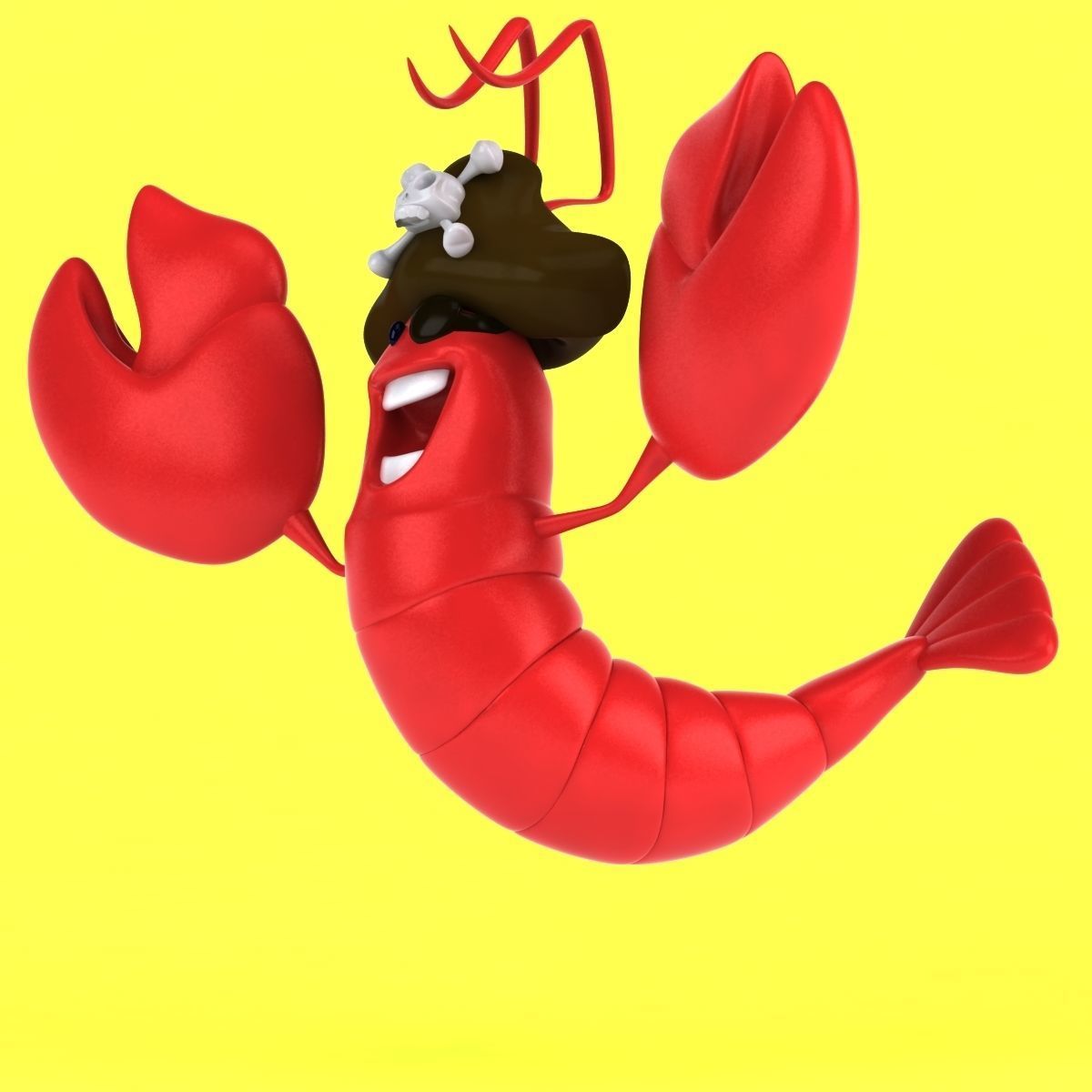 Fun Lobster 3D model_34