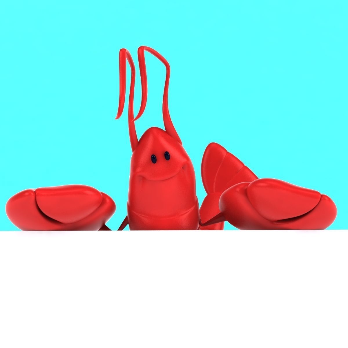 Fun Lobster 3D model_17