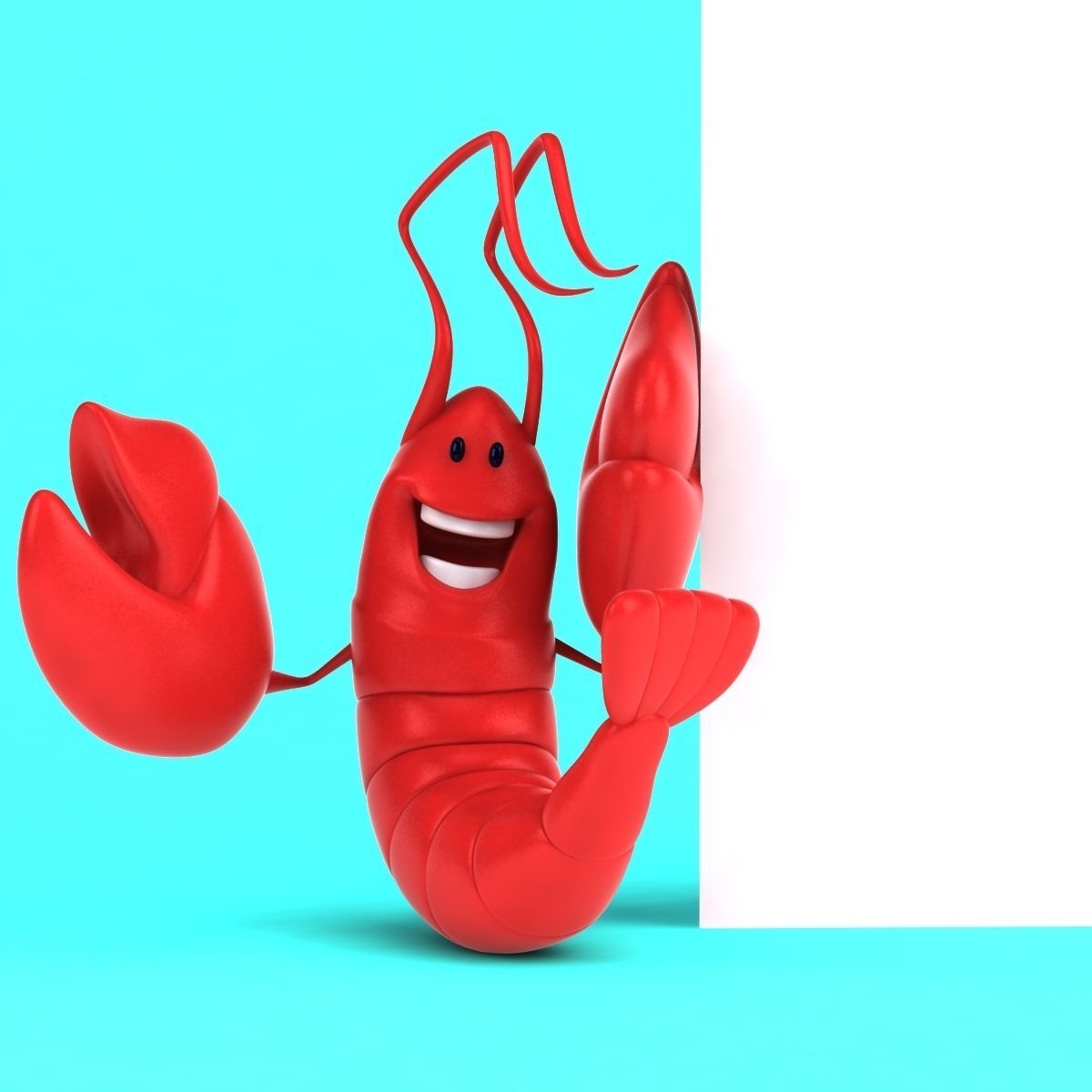 Fun Lobster 3D model_18
