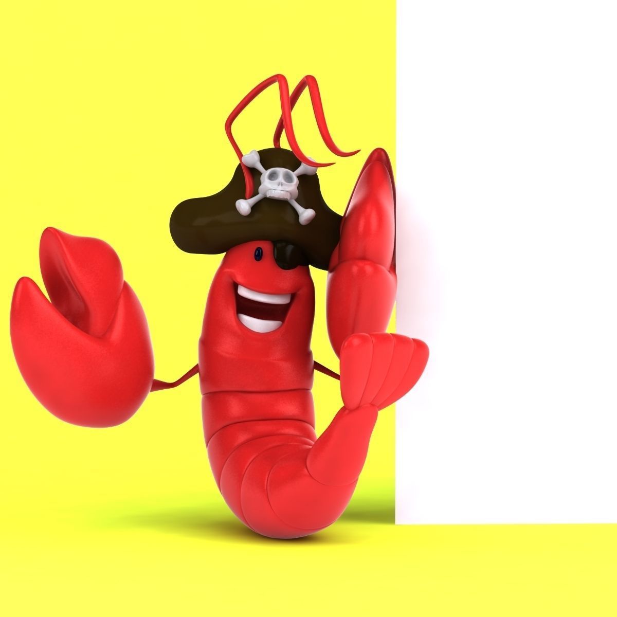 Fun Lobster 3D model_39