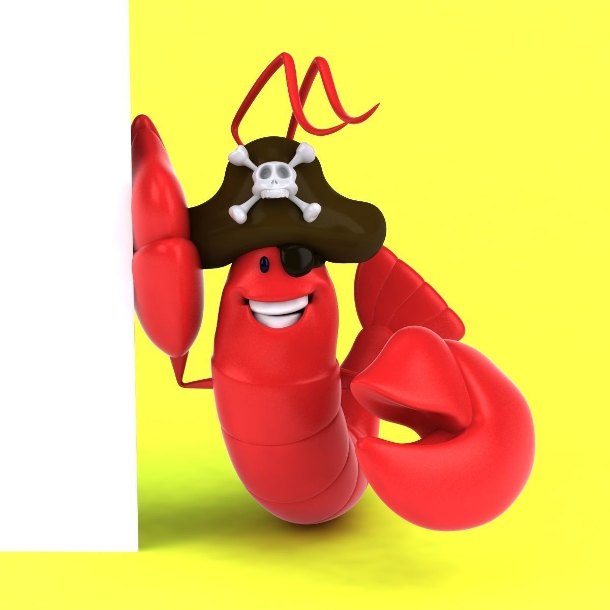 Fun Lobster 3D model_41