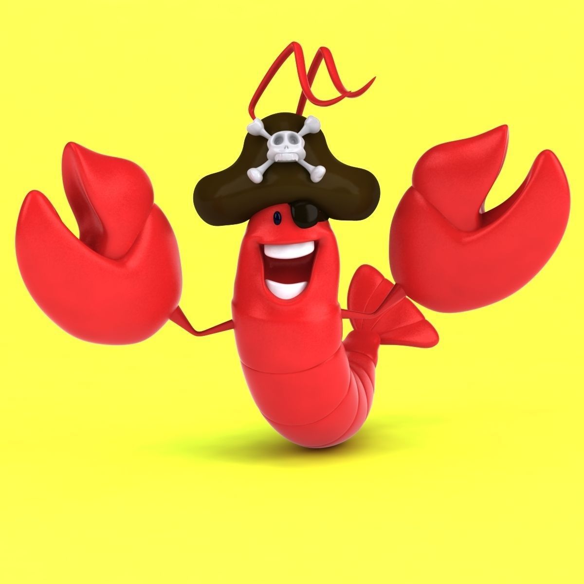Fun Lobster 3D model_27