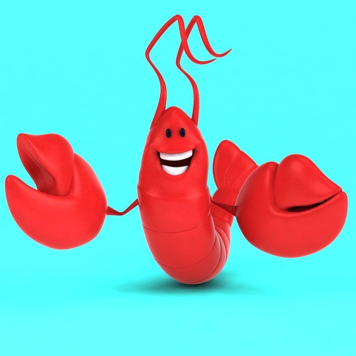 Fun Lobster 3D model_11