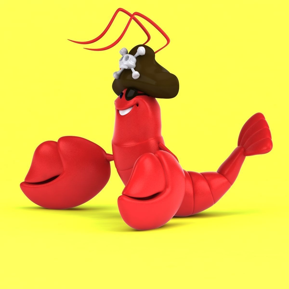 Fun Lobster 3D model_29