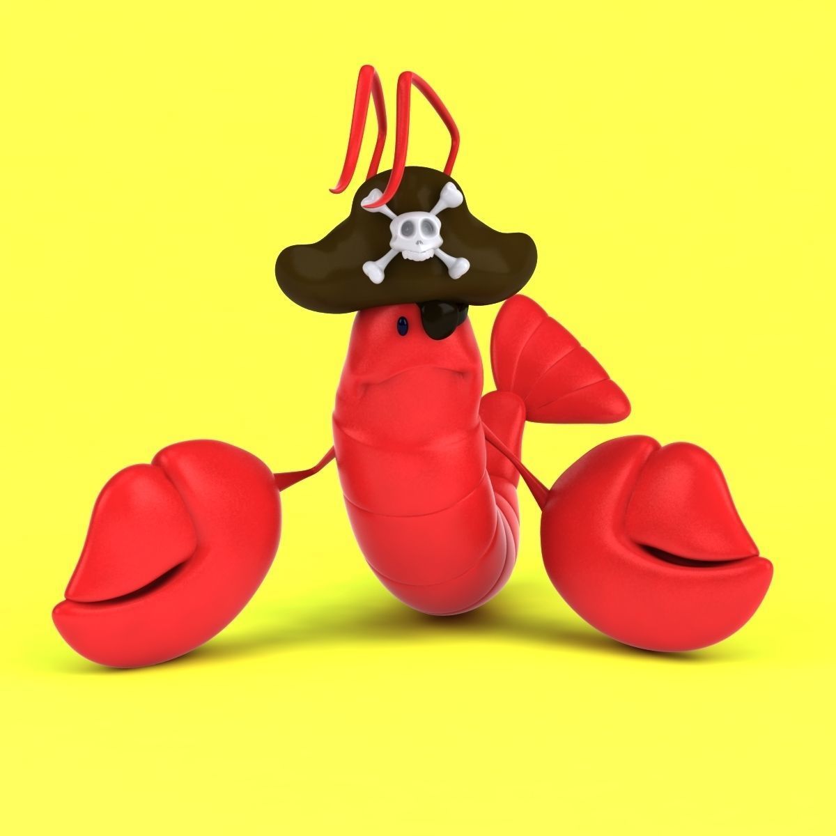 Fun Lobster 3D model_31