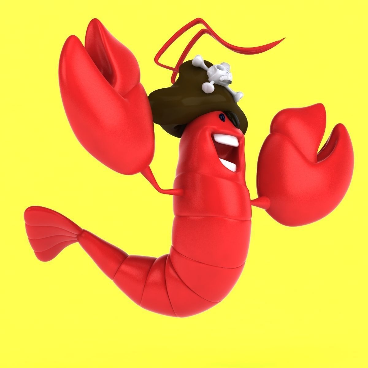 Fun Lobster 3D model_35