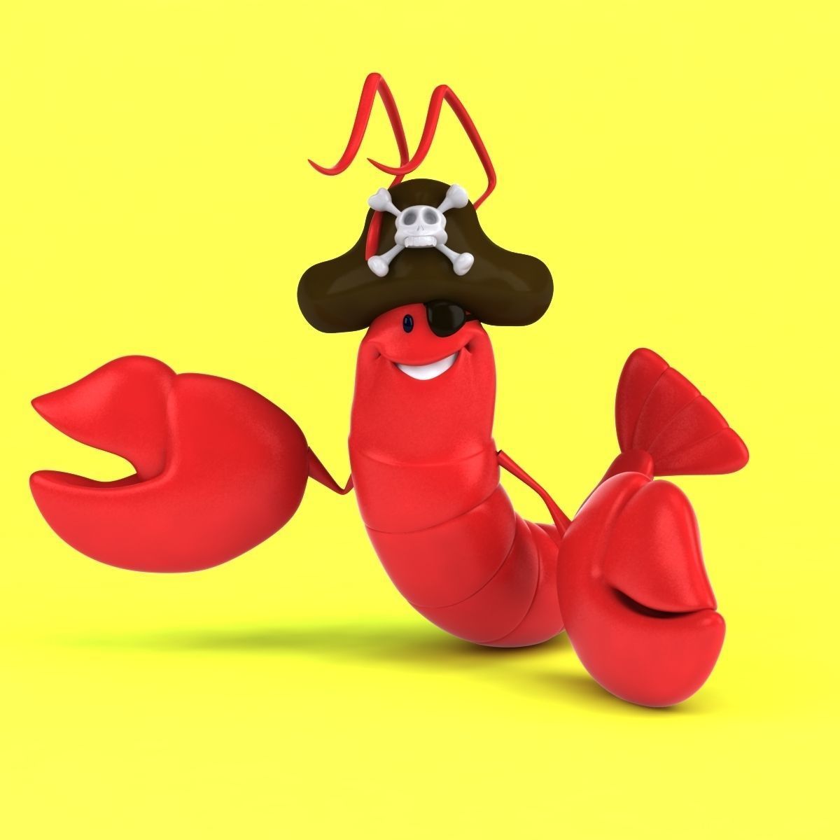 Fun Lobster 3D model_28