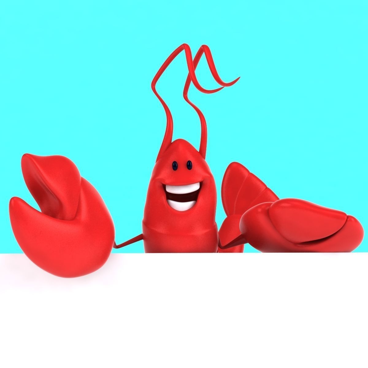 Fun Lobster 3D model_15