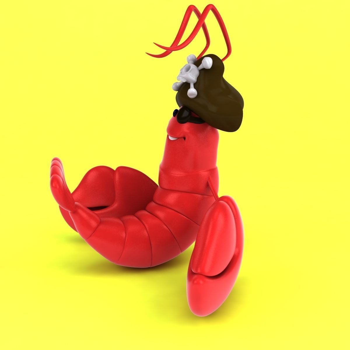 Fun Lobster 3D model_26