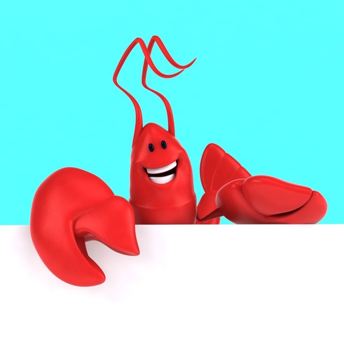 Fun Lobster 3D model_16