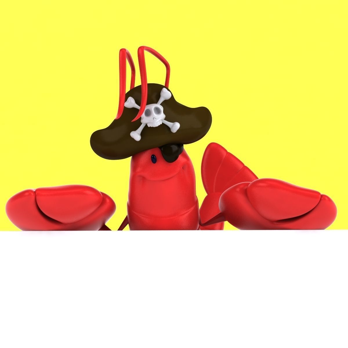 Fun Lobster 3D model_38