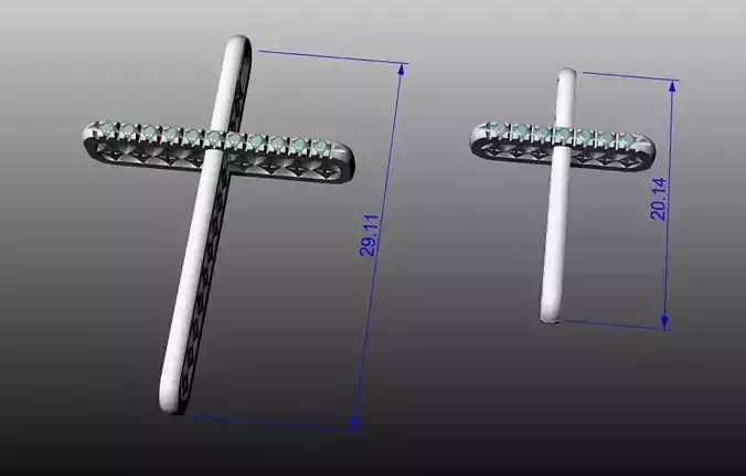 2 crosses pair of stainless steel connectors