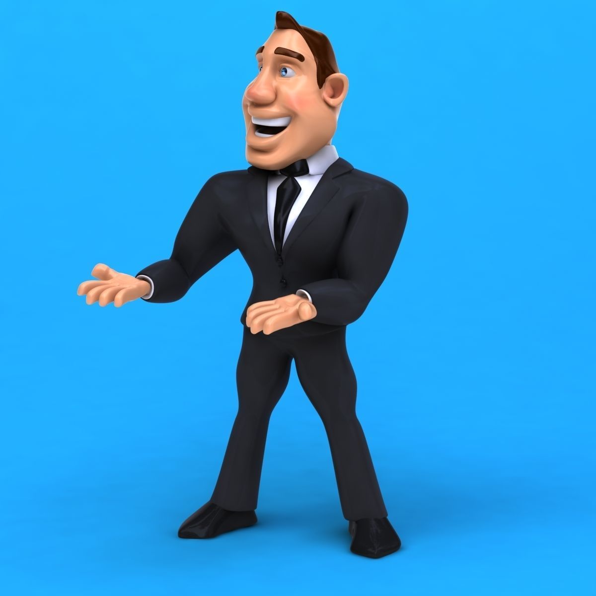 Big Business Man 3D model_10