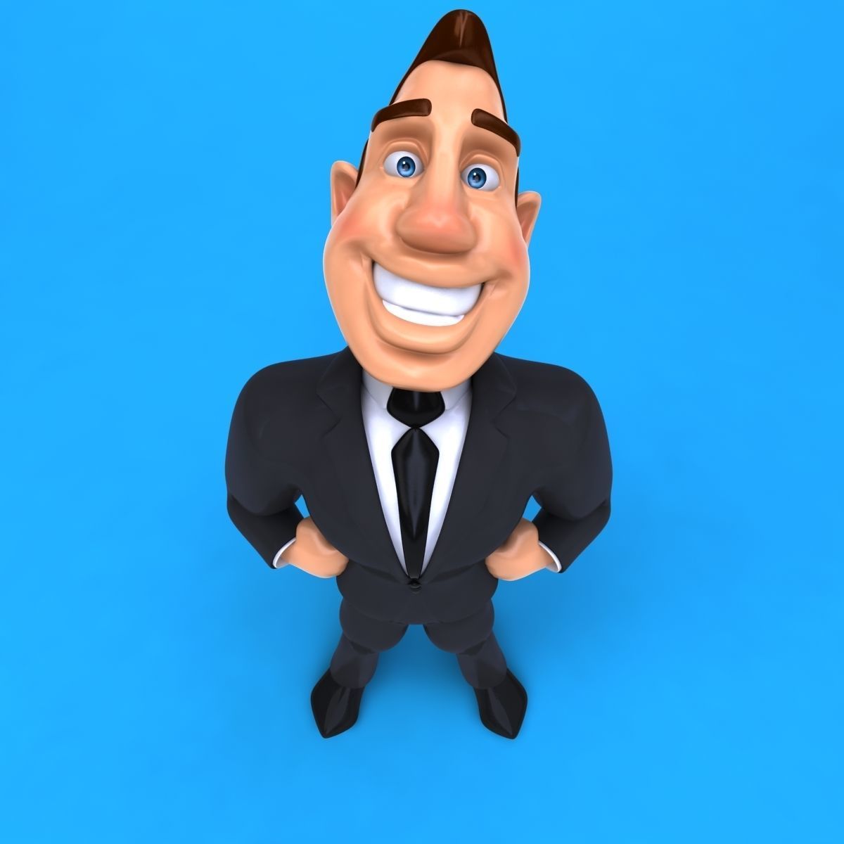 Big Business Man 3D model_4