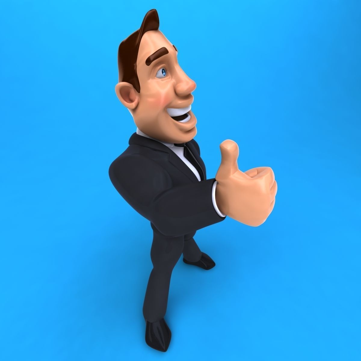 Big Business Man 3D model_8