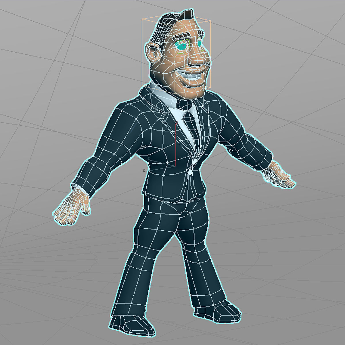 Big Business Man 3D model_11
