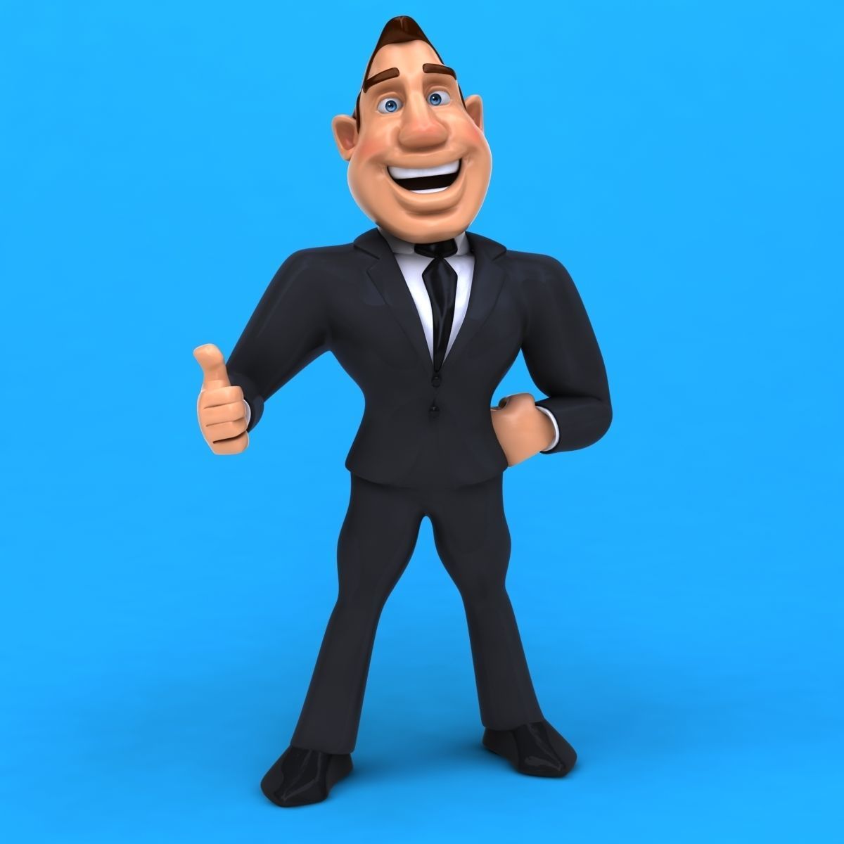 Big Business Man 3D model_6