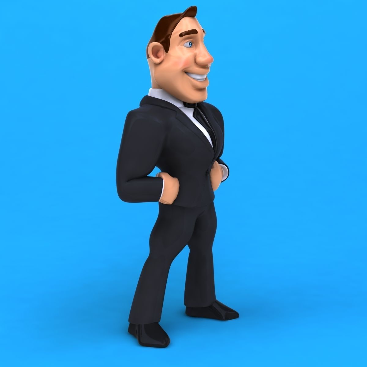 Big Business Man 3D model_3