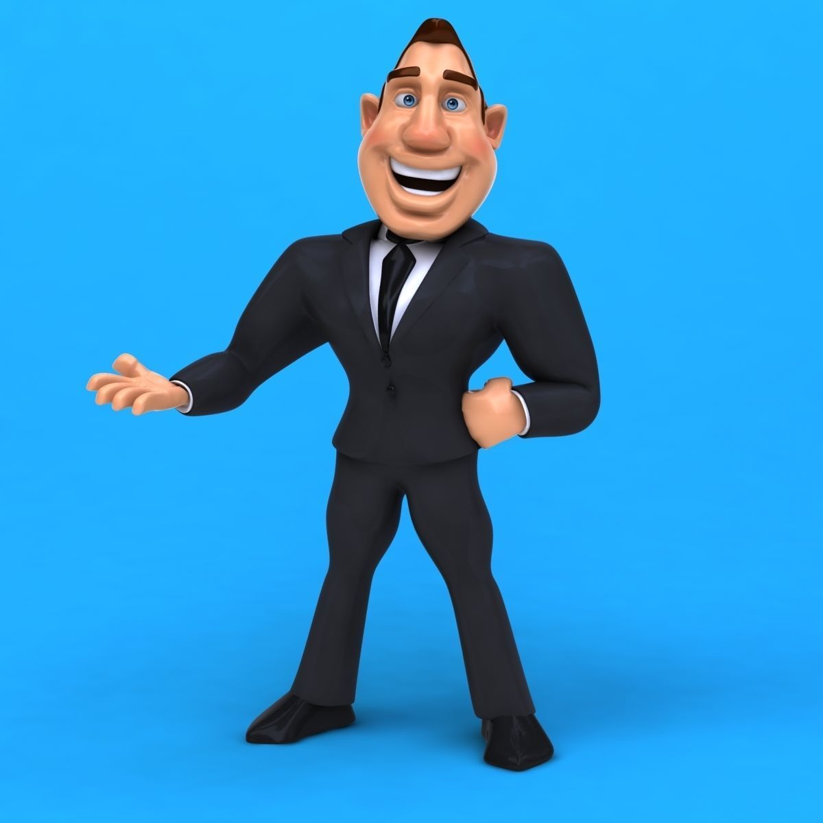 Big Business Man 3D model_9
