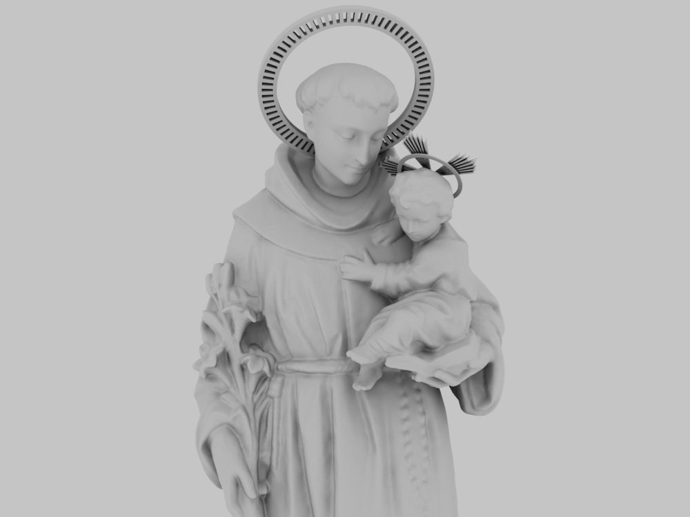saint anthony of padua  3D model_6