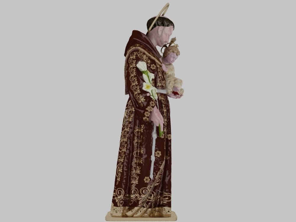 saint anthony of padua  3D model_3