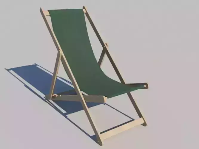 Deck chair 3D model