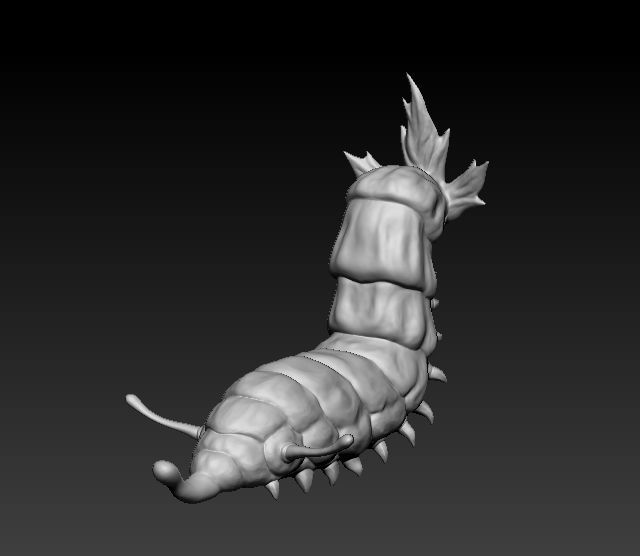 3d printable warm worm 3D print model_3