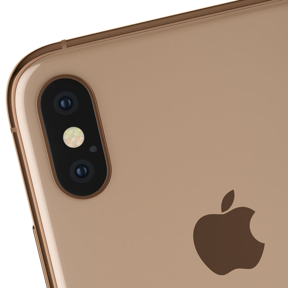 Apple iPhone XS Gold 3D model_7