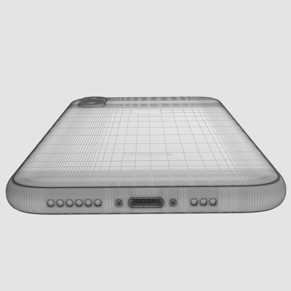 Apple iPhone XS Gold 3D model_15