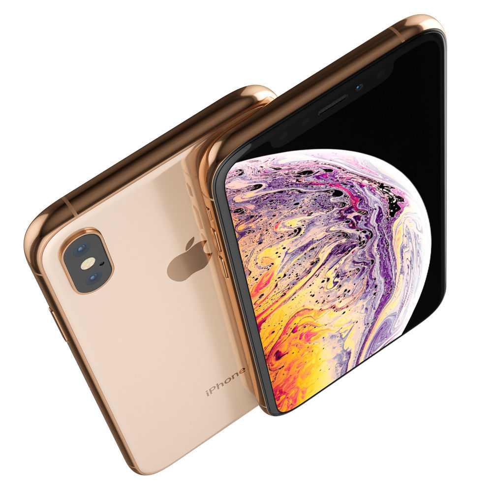 Apple iPhone XS Gold 3D model_6