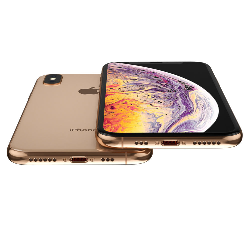 Apple iPhone XS Gold 3D model_8