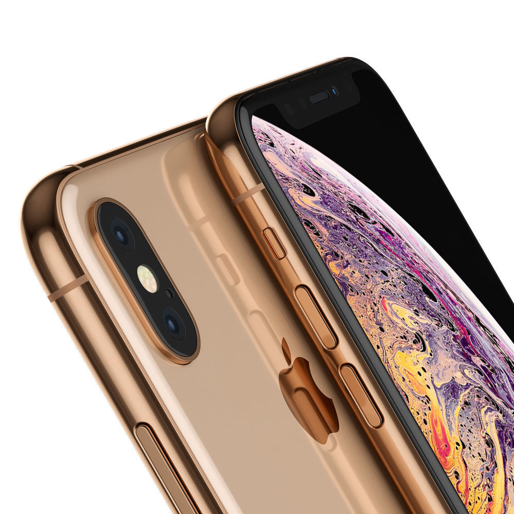 Apple iPhone XS Gold 3D model_4