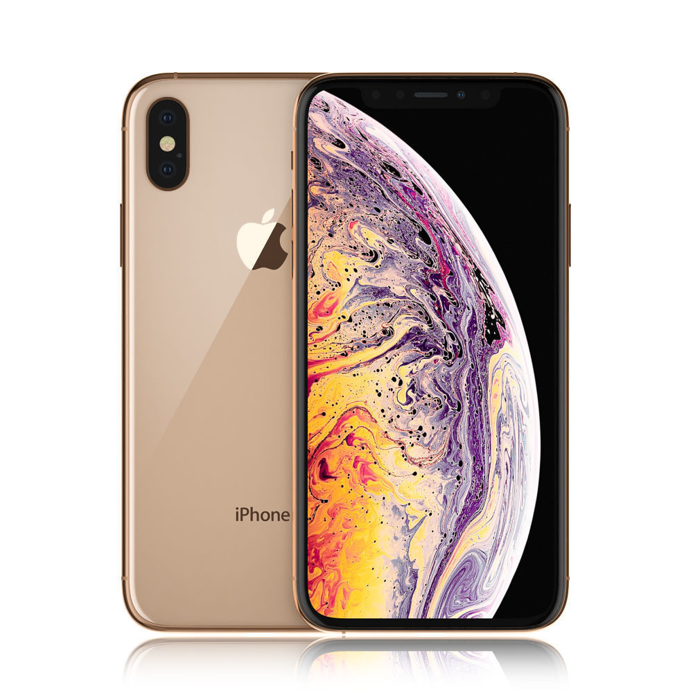 Apple iPhone XS Gold 3D model_1