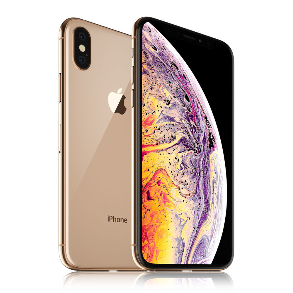 Apple iPhone XS Gold 3D model_3