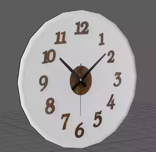 Clock Model wall with numbers