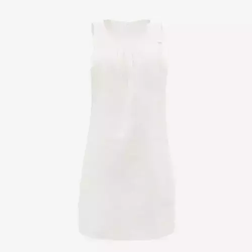 Beige Sleeveless Dress