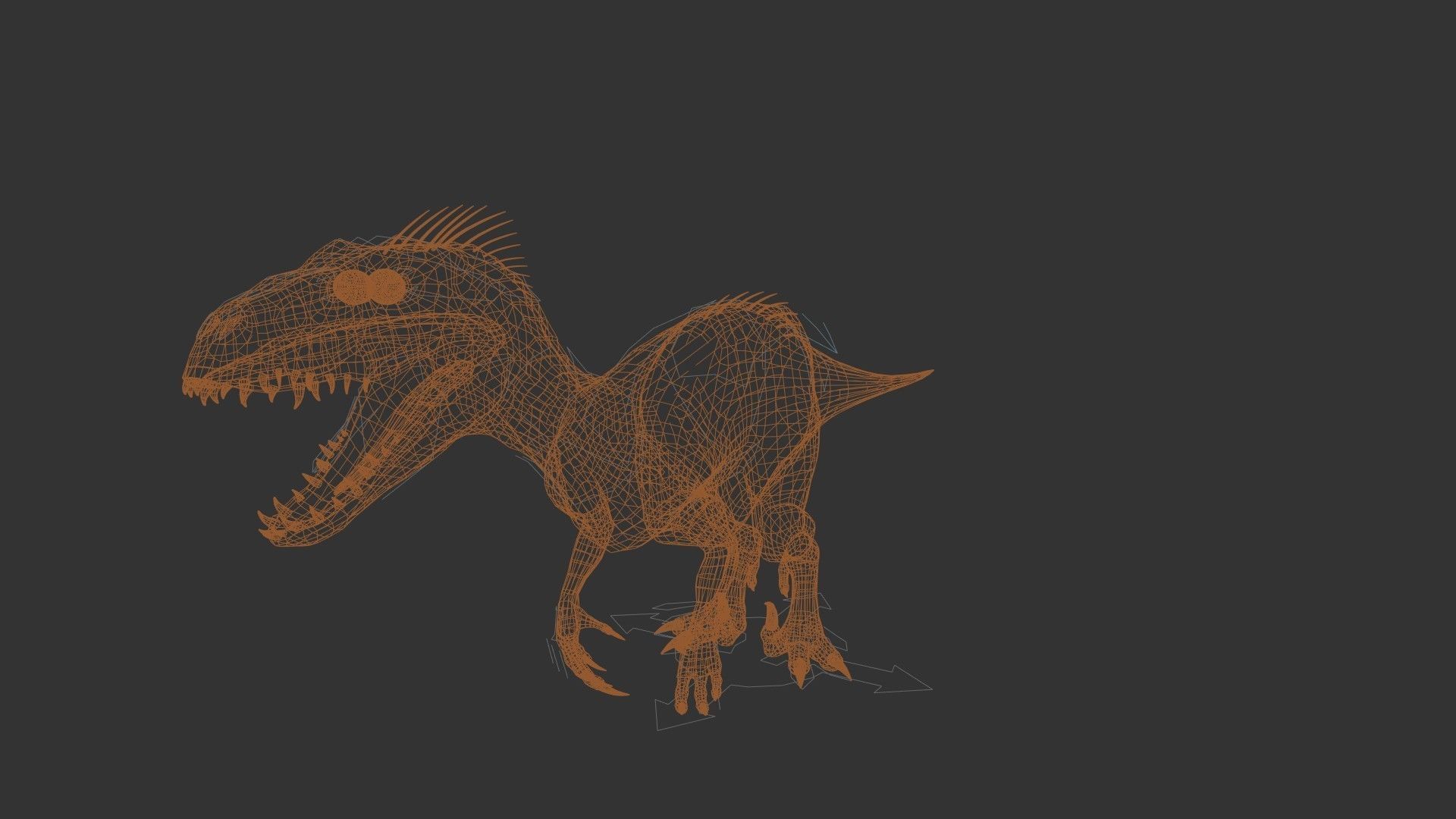 Indoraptor Jurassic World Low-poly 3D model_7