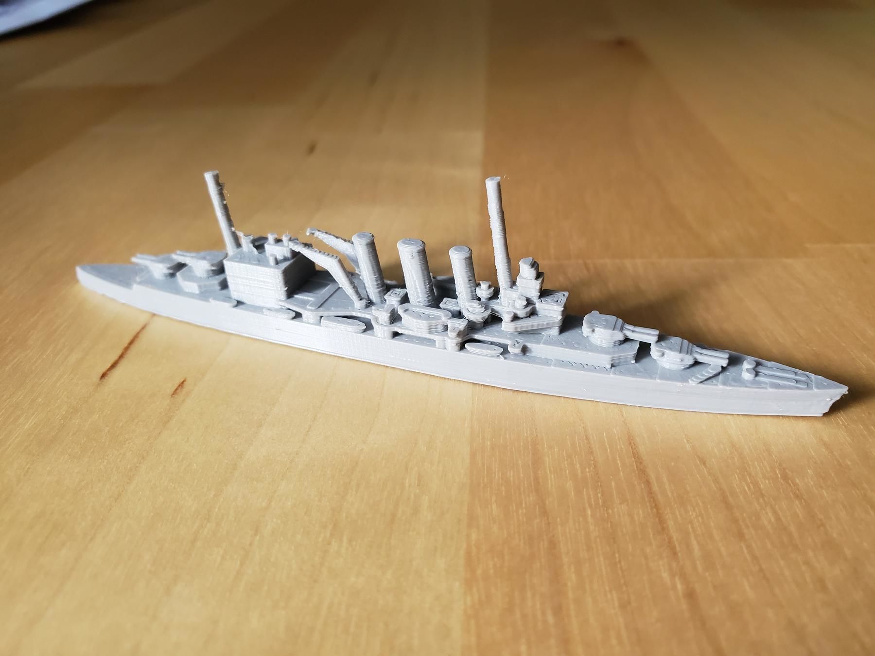 British County Kent Class Cruiser Warship 3D print model_5