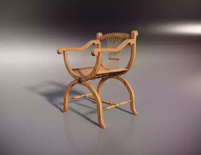 Wooden Chair with original back