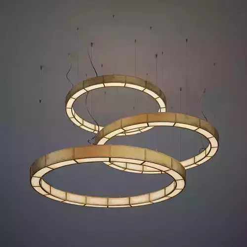 circuler pandant Light 3D model
