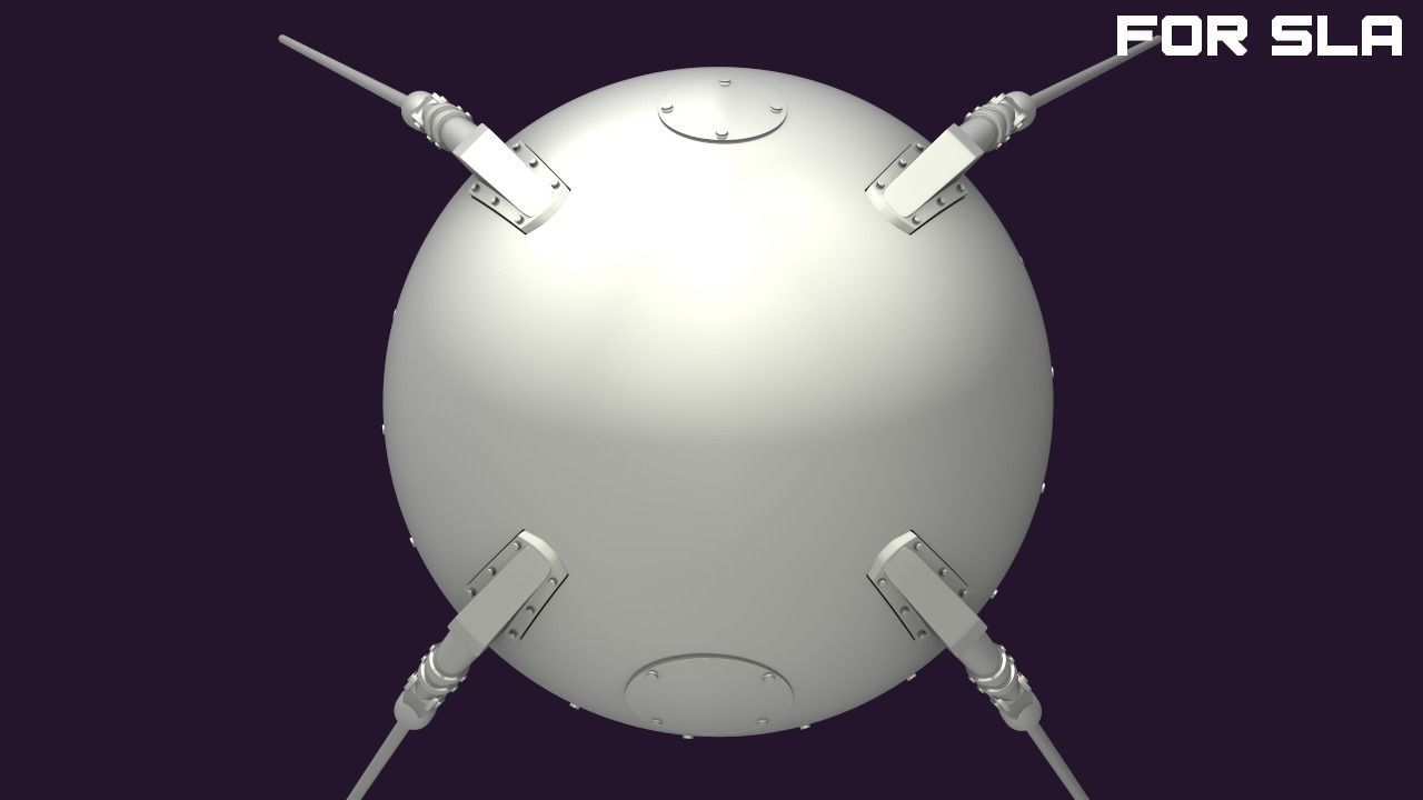 Sputnik - 1 for SLA printers  3D print model_5