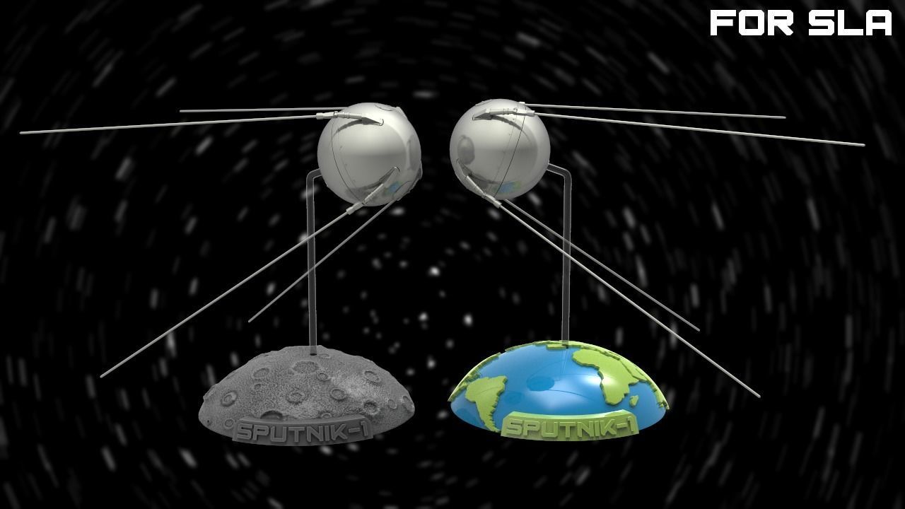 Sputnik - 1 for SLA printers  3D print model_4