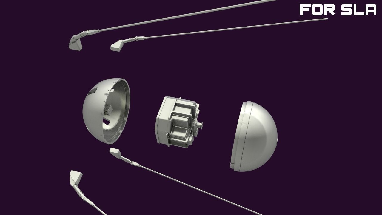Sputnik - 1 for SLA printers  3D print model_16