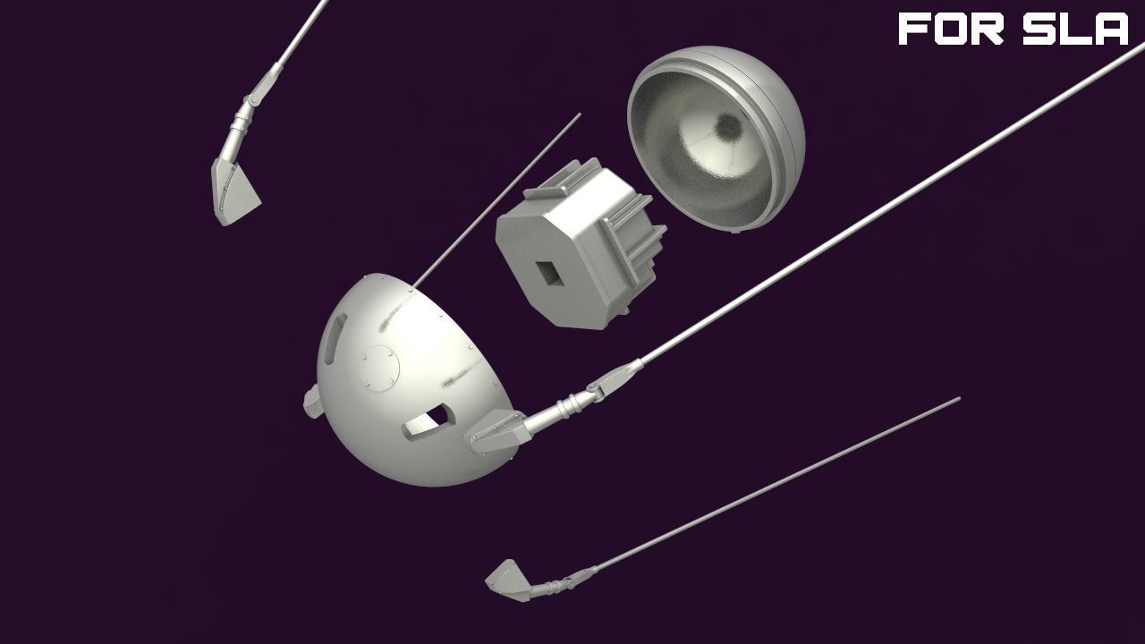 Sputnik - 1 for SLA printers  3D print model_18