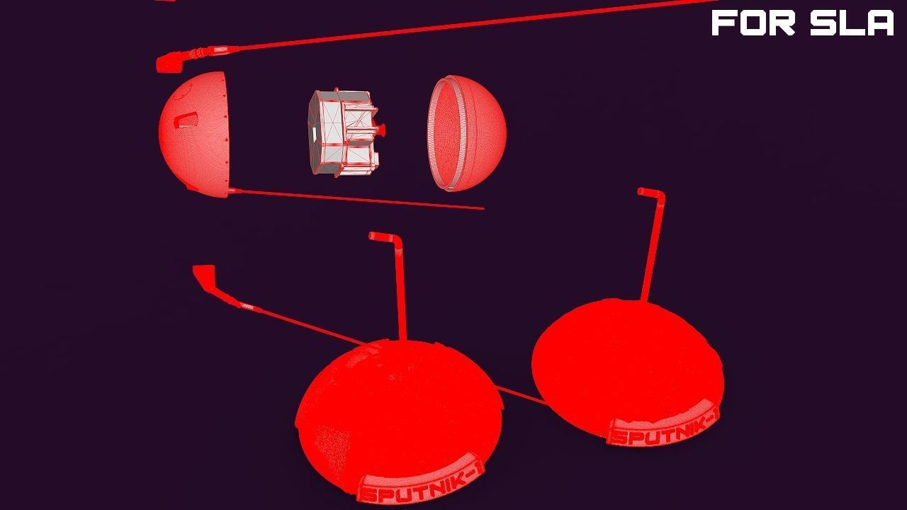 Sputnik - 1 for SLA printers  3D print model_6
